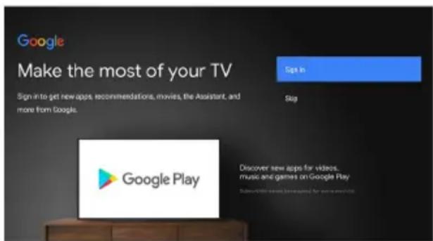 Google Make the most of your TV Sign In Sign Google Play Discover new apps for videos, music and games on Google Play