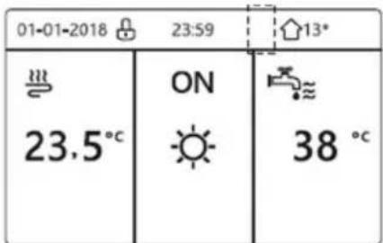 01-01-2018 23:59 13° 23.5°C ON 38 °C
