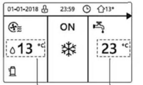 01-01-2018 23:59 13° ON 23 °C 13 °C