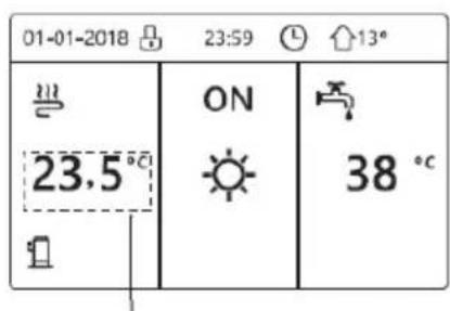 01-01-2018 23:59 13° ON 23.5 °C 38 °C