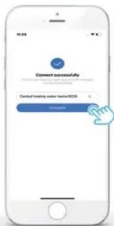 Connect successfully Central heating water heater/8028 OK/Cancel