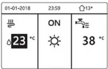 01-01-2018 23:59 13° ON 38 °C