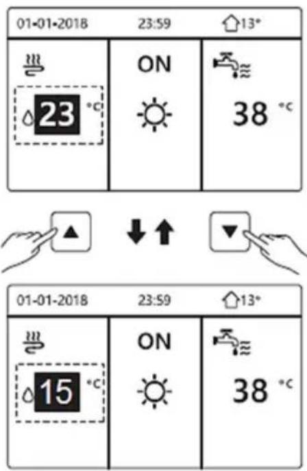 01-01-2018 23:59 13° ON 38 °C 23 °C 01-01-2018 23:59 13° ON 38 °C 15 °C