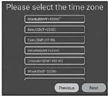 Please select the time zone Istanbul(OMT +03.00) Beirut(OMT +03.00) Cairo(OMT +02.00) Nettunat(OMT +03.00) Jerusalem(OMT +01.00) Mitek(OMT +03.00) Previous Next