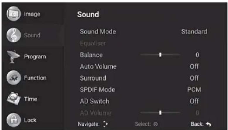Vivax TV-49S62T2S2SM - Modeli i tingullit (Sound mode): - 1