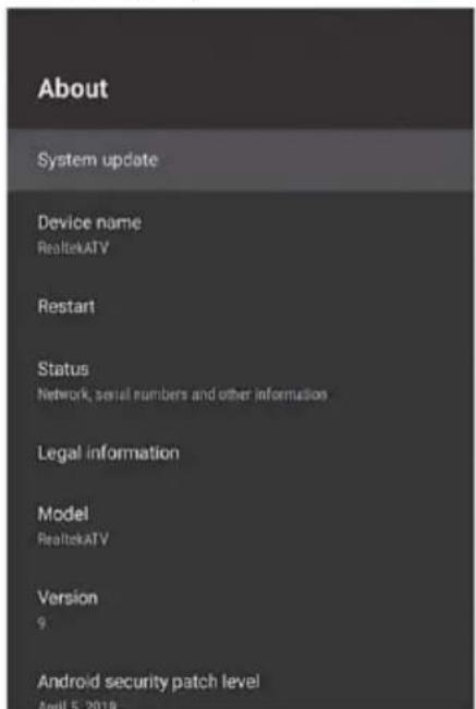 Vivax TV-49S62T2S2SM - System update (Ажурирање на системот): - 1