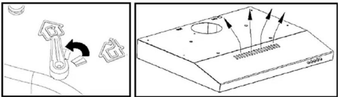 Technical diagram showing mechanical assembly and component layout with directional arrows indicating motion or movement.