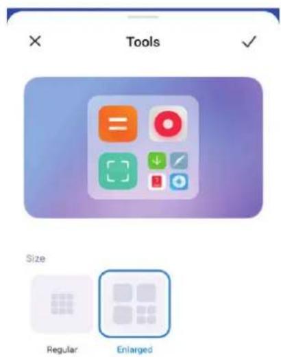Tools Size Regular Enlarged