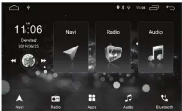 11:06 Dienstad/ 2019/06/25 Navi Radio Audio Navi Radio Apps Audio Bluetooth