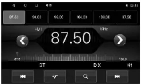 AKAI CA-2DIN7064A - Používání rádia - 1