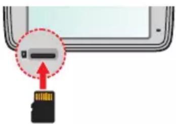 Diagram showing a smartphone screen with a USB flash drive and an attached card, highlighting the flash drive's location.