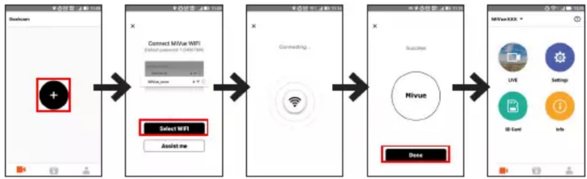 MIO Mivue 732 - Setting up a WIFI connection - 1