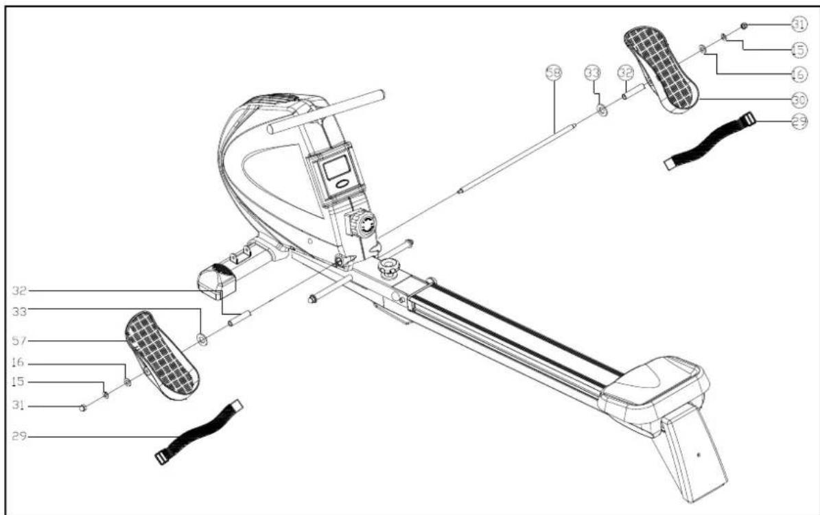 HMS Premium ZM1801 - MONTAŻ OSI PEDALÓW. - 2