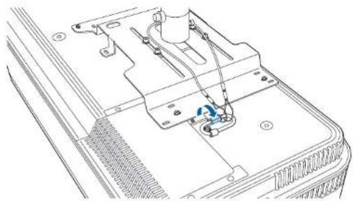 EPSON EH-LS800B - Installing the Safety Wire - 1