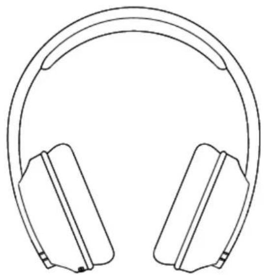 Line drawing of a pair of headphones (no text or symbols)