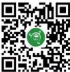 QR code with a green circular logo in the center, likely linking to a digital resource or website.