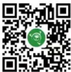 QR code with a green circular logo in the center, likely linking to a digital resource or website.