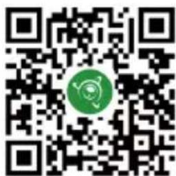 QR code with a green circular logo in the center, likely linking to a digital resource or website.