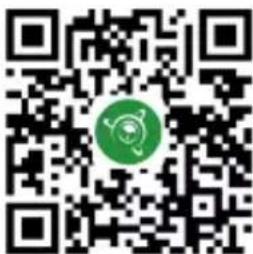 QR code with a green circular logo in the center, likely linking to a digital service or website.