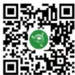 QR code with a green circular logo in the center, likely linking to a digital resource or website.