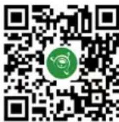 QR code with a green circular logo in the center, likely linking to a digital resource or website.