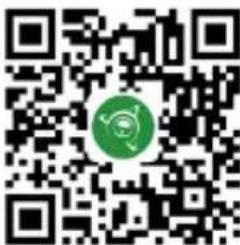 QR code with a green circular logo in the center, likely linking to a digital resource or website.