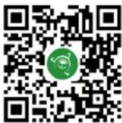 QR code with a green circular logo in the center, likely linking to a digital resource or website.