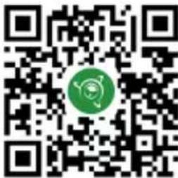 QR code with a green circular logo in the center, likely linking to a digital service or website.
