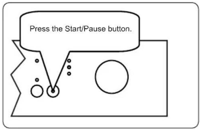 Press the Start/Pause button.