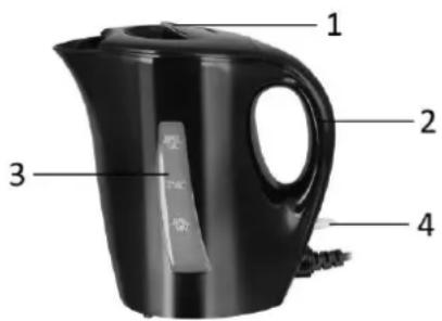 Emerio WK-126615.2 - SOLO USO DOMESTICO DESCRIZIONE COMPONENTI - 1