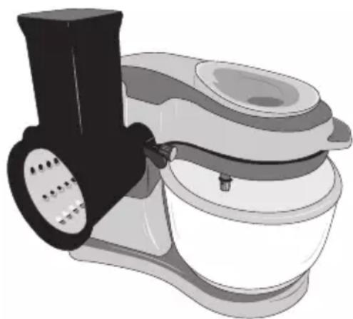 Catler KM 8020 - POUŽITÍ NÁSTAVCE NA KRÁJENÍ A STROUHÁNÍ - 1