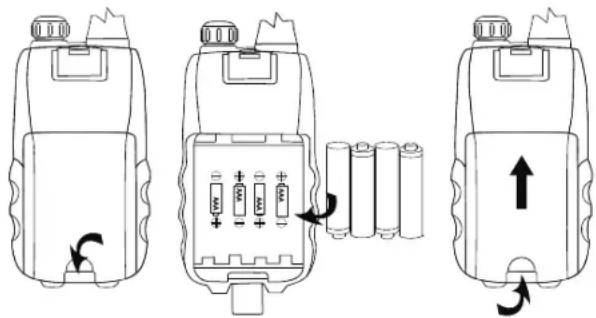 SENCOR SMR 601 - Εγκατάσταση του πακέτου μπαταριών - 1