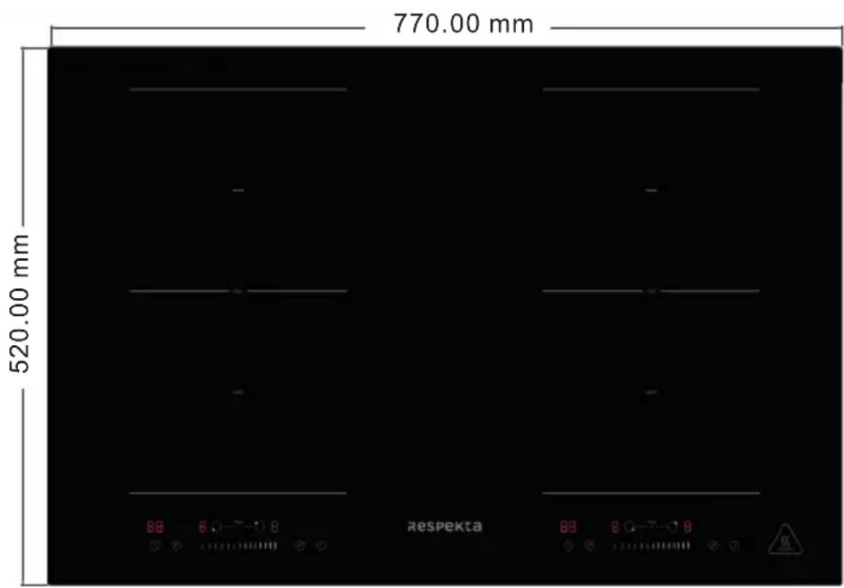770.00 mm 520.00 mm 88 B Q—D B respekta 88 B Q—D B