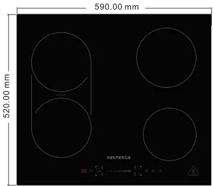 590.00 mm 520.00 mm respekta