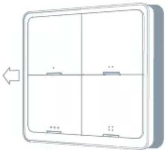 TESLA Smart Switch Quatro Battery - Vložte/vyměňte baterie - 1