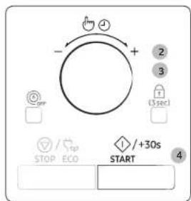 -/- + 2 3 13 sec STOP ECO + /+30s START