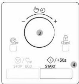 - 3 + 1 sec STOP / ECO START +/30s 4