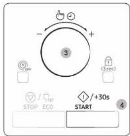 - + 3 (3 sec) STOP / ECO +30s START 4