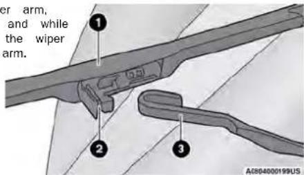 er arm, and while the wiper arm.