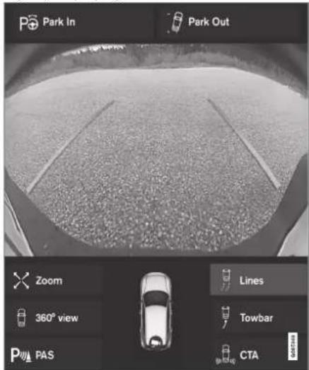 Park In Park Out Zoom 360° view PAS Lines Towbar CTA