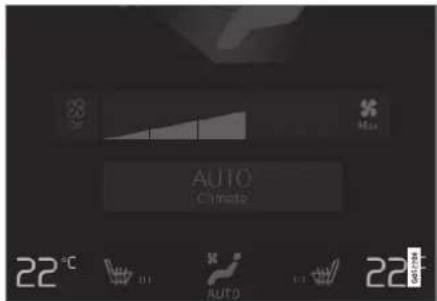 22℃ AIR Auto Climate 22° 01 AUTO 01 22° Airbags
