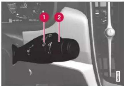 Diagram of a fish inside a vehicle's gear system with numbered labels pointing to specific components.