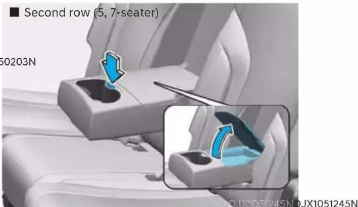 ■ Second row (5, 7-seater) 60203N DJX1051245N 0JX1051245N