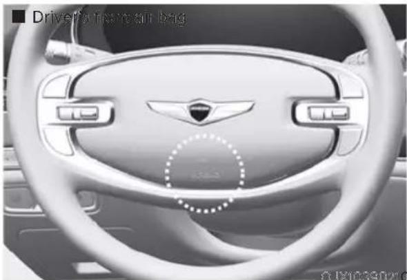 HYUNDAI Genesis GV80 (2024) - Driver's and passenger's front air bags - 1