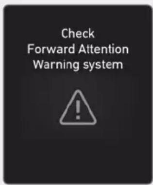 Check Forward Attention Warning system