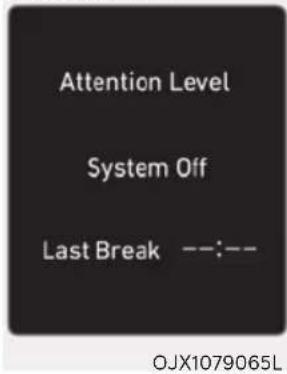 Attention Level System Off Last Break --:-- OJX1079065L