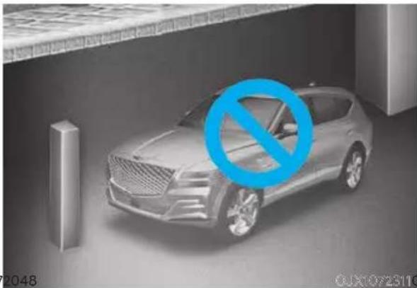 HYUNDAI Genesis GV80 (2024) - Limitations of Remote Smart Parking Assist - 5