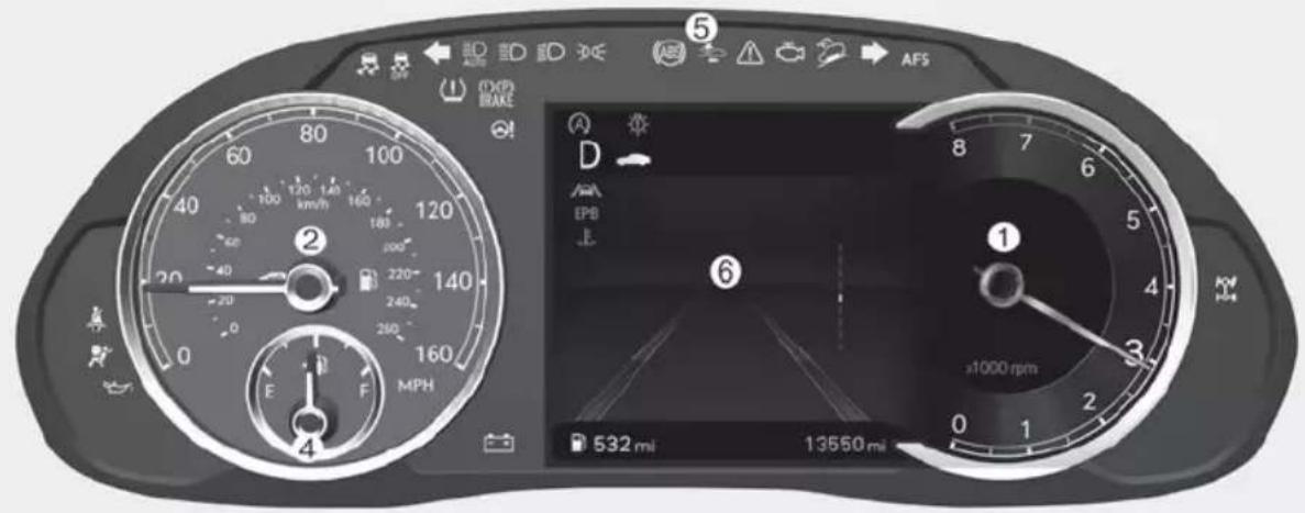 5 AFS OK(P) BRAKE D EP8 1 s1000 rpm 532 mi 13560 mi