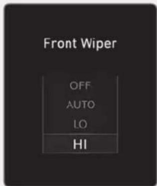 Front Wiper OFF AUTO LO HI