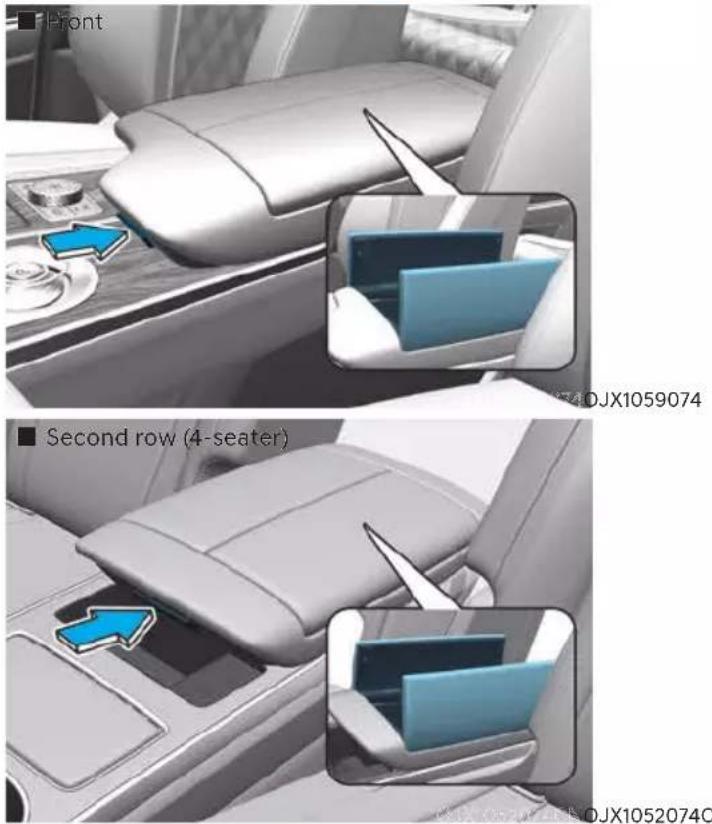 ■ Front ■ Second row (4-seater) DJX1059074 DJX1052074C
